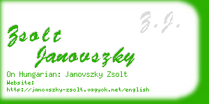 zsolt janovszky business card